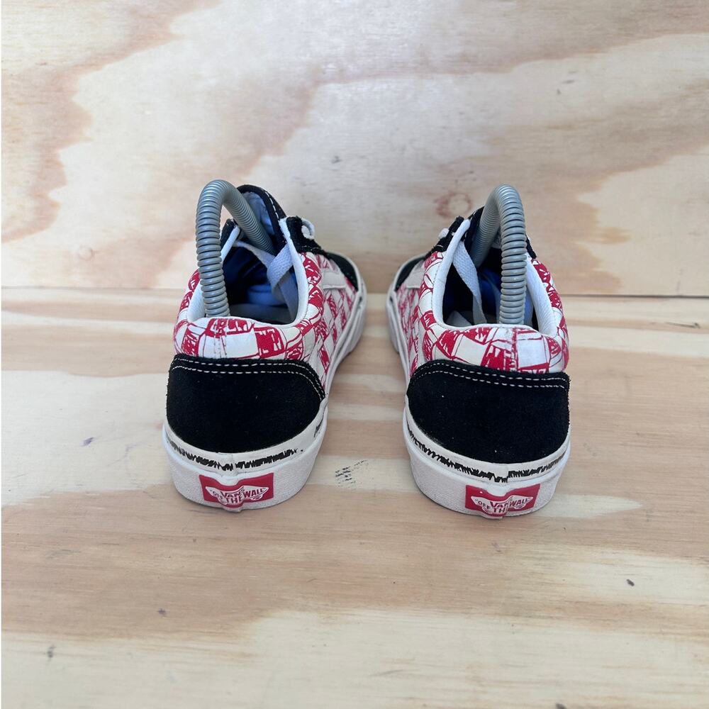 Vans Off The Wall - Old Skool Skate - Sneakers - Black/Red - Women's - 6.5 - Picture 6 of 9